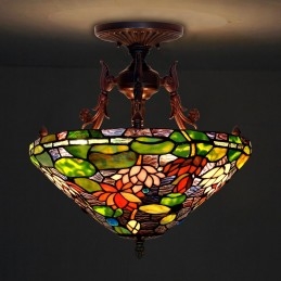 Tiffany Stained Glass Flush...