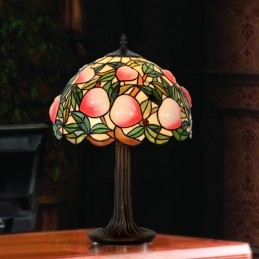 Retro Peach Tiffany Stained...
