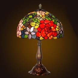 Rose Tiffany Stained Glass...