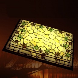Stained glass flush mount ceiling light cheap
