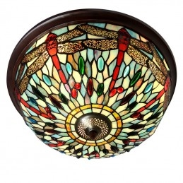 Round Tiffany Stained Glass...