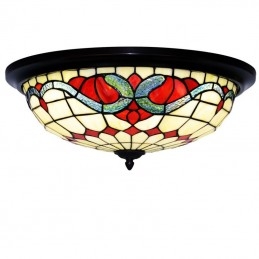 Tiffany Stained Glass Flush...