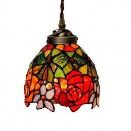 Rose Tiffany Stained Glass...