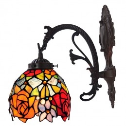 Rose Red 1 Light Tiffany...
