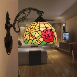 European Stained Glass Rose...