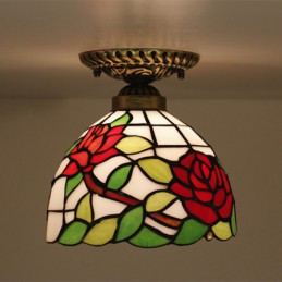 European Stained Glass Rose...