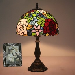 European Stained Glass Rose...