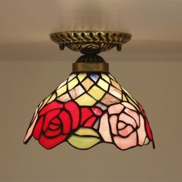 European Stained Glass Rose...