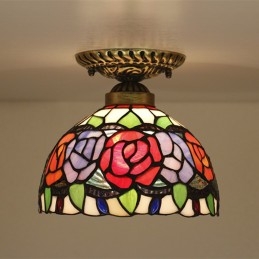 European Stained Glass Rose...