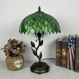 Tiffany Style Leaf Floral...