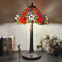 Tiffany Style Red Stained...