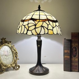Tiffany Style White Stained...