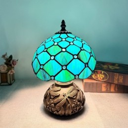 Tiffany Style Blue Stained...