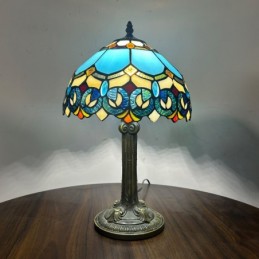 Tiffany Style Blue Stained...