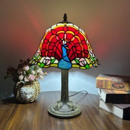 Tiffany Style Red Stained...