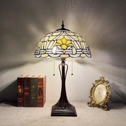Tiffany Style White Stained...