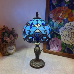 Tiffany Style Blue Stained...