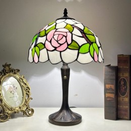 Tiffany Style Rose Floral...