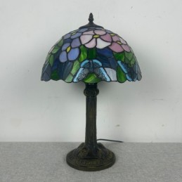 Tiffany Style Blue Floral...