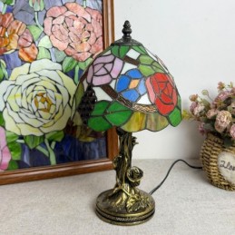Tiffany Style Rose Floral...