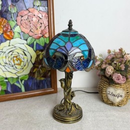 Tiffany Style Blue Stained...