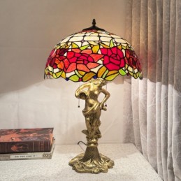 Tiffany Style 40cm Rose...
