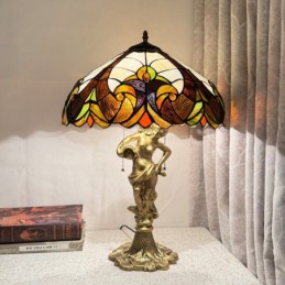 Tiffany Style 40cm Stained...