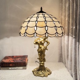 Tiffany Style 40cm White...