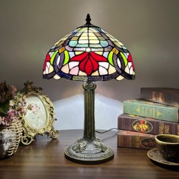 Tiffany Style Floral And...