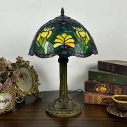 Tiffany Style Green Stained...