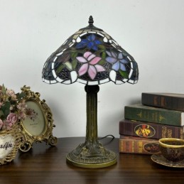 Tiffany Style Floral Leaf...