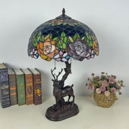Tiffany Style Rose Floral...