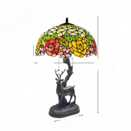 Tiffany Style Rose Floral...