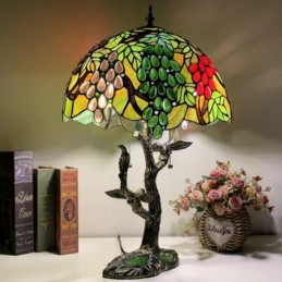 Tiffany Style Grape Vine...