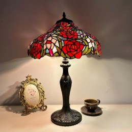 Tiffany Style Red Stained...