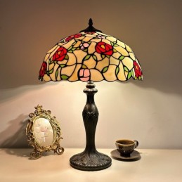 Tiffany Style Red Stained...