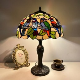 Tiffany Style Green Stained...