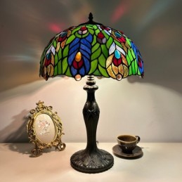 Tiffany Style Green Stained...