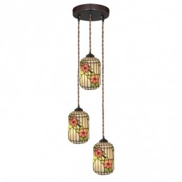 Red Plum Lantern 3-Light...