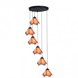 Rounded Lotus 6-Light...