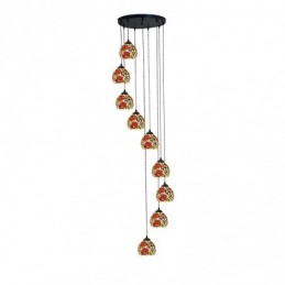 Beaded Rose Large 9-Light...