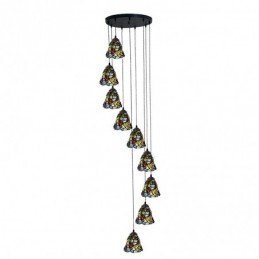 Rustic Grape Large 9-Light...