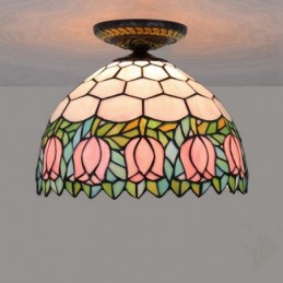 Pink Tulip Floral Tiffany...