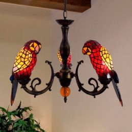 Red And Amber Bird And...
