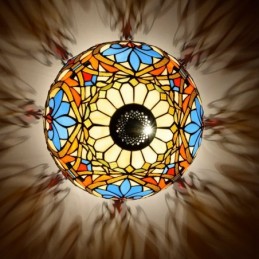 Vintage Amber And Blue...