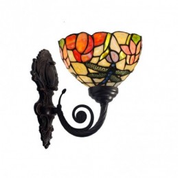 Dragonfly Floral Tiffany...