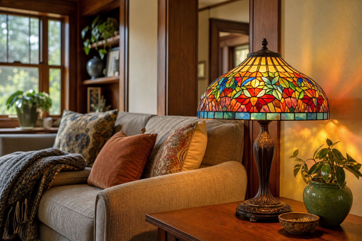 How Colored Glass Lamps Transform American Homes with Warmth and Style