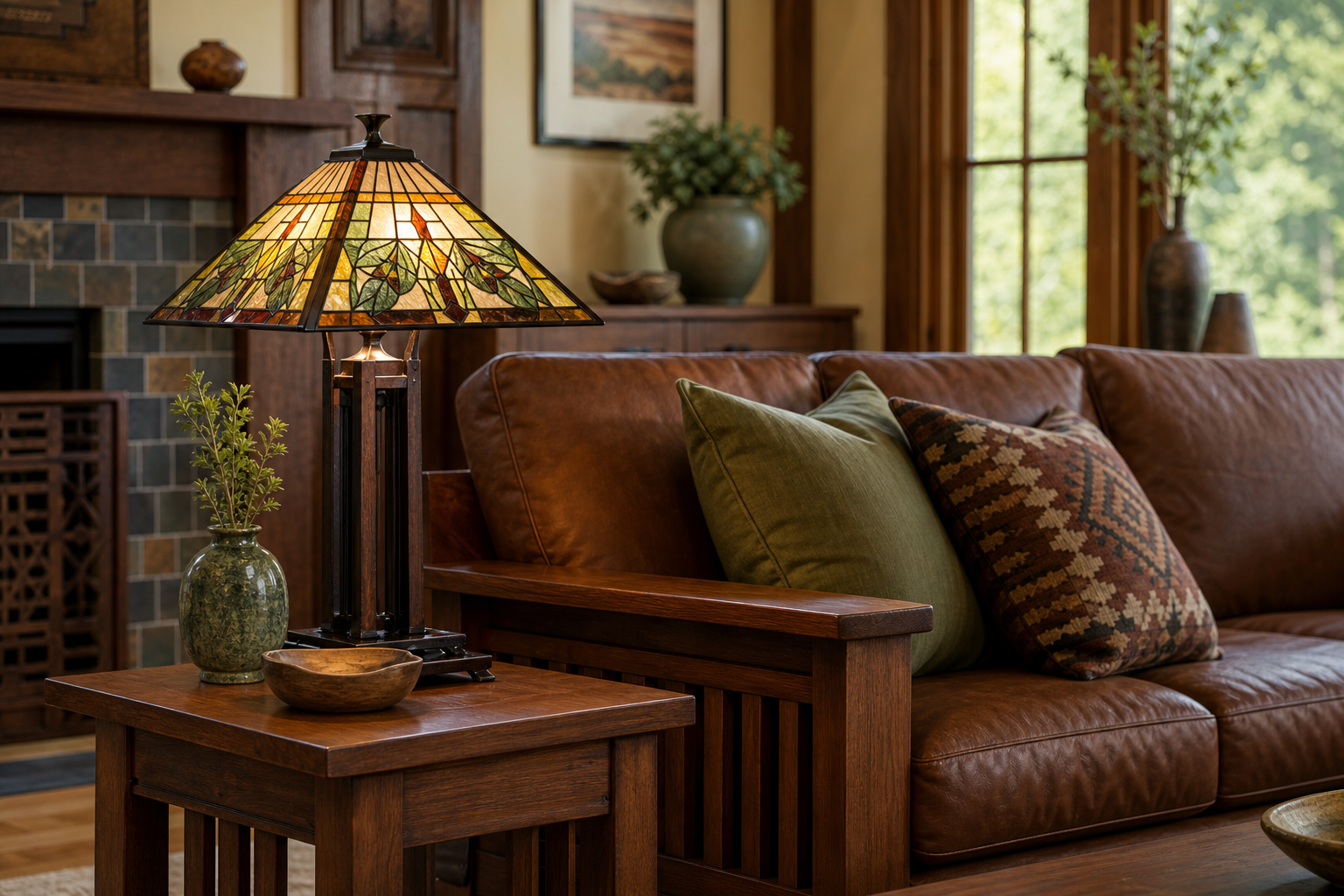 Mission Style Tiffany Lamps: Elegant Lighting for Real American Homes