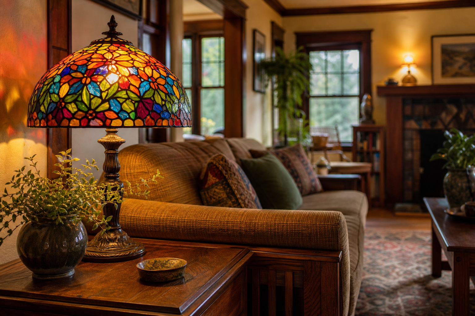 How Stained Glass Lamps Brighten American Homes: Style, Color, and Warmth