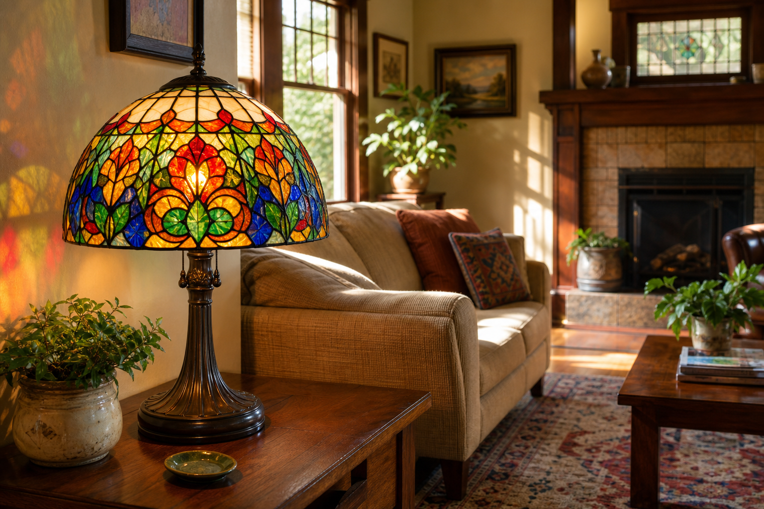 Stained Glass Lighting for American Homes: Style, Color, and Warmth